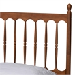 Pemberly Row Walnut Brown Finished Wood Queen Size Platform Bed