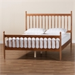 Pemberly Row Walnut Brown Finished Wood Queen Size Platform Bed