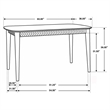 Pemberly Row 7-piece Wood Counter Height Dining Set Natural Sheesham