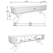 Pemberly Row Rectangular Wood 71