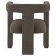 Pemberly Row Modern Fabric Upholstered Accent Side Chair Chocolate Brown