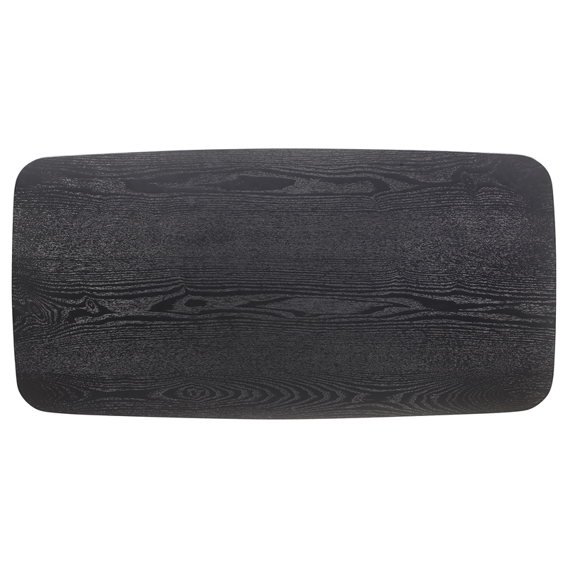Pemberly Row 3-piece Wood Occasional Set with Coffee and End Tables Black