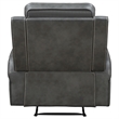Pemberly Row Modern Faux Leather Upholstered Recliner Chair Gray