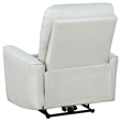 Pemberley Row Faux Leather Ivory Recliner Chair Rectangular Power Recline 39.75