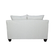 Pemberly Row Fabric Upholstered Track Arm Fabric Loveseat Gray Mist