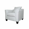 Pemberly Row Fabric Upholstered Track Arm Fabric Accent Chair Gray Mist