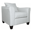 Pemberly Row Fabric Upholstered Track Arm Fabric Accent Chair Gray Mist