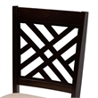 Pemberly Row Sand Fabric and Walnut Brown Wood 5-Piece Dining Set