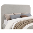 Pemberly Row Modern Fabric Upholstered Eastern King Platform Bed Gray