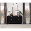 Pemberly Row 2-drawer Wood Sideboard Buffet with Storage Cabinet Black