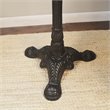 Pemberly Row Contemporary Accent Table in Chestnut and Black