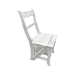 Pemberley Row Asian Hardwood White Library Ladder Chair Rectangular Assembly Required