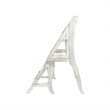 Pemberley Row Asian Hardwood White Library Ladder Chair Rectangular Assembly Required