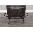 Pemberley Row Wood Tobacco Leaf Pub Table Round Planked Top 54