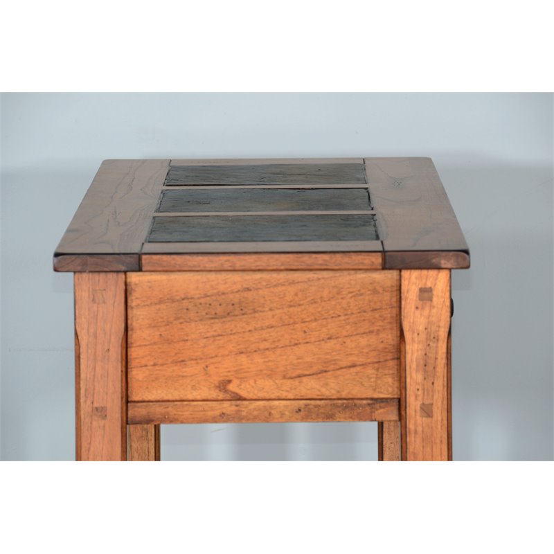 Pemberley Row Wood Rustic Oak Sofa Table Rectangular 48