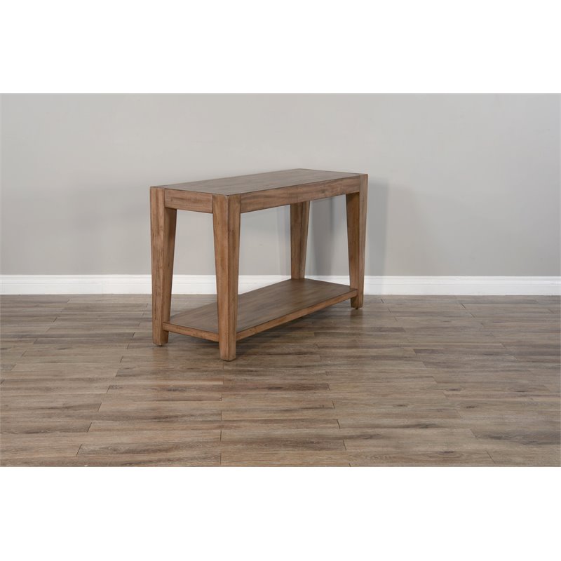 Pemberley Row Mahogany Taupe Brown Sofa Table Rectangular 50