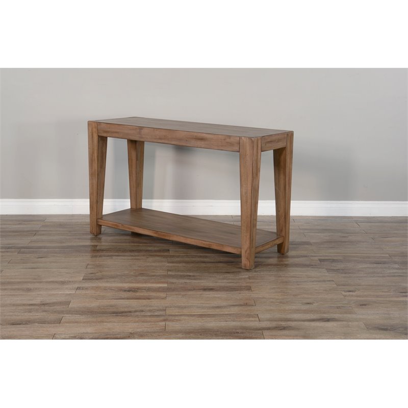 Pemberley Row Mahogany Taupe Brown Sofa Table Rectangular 50