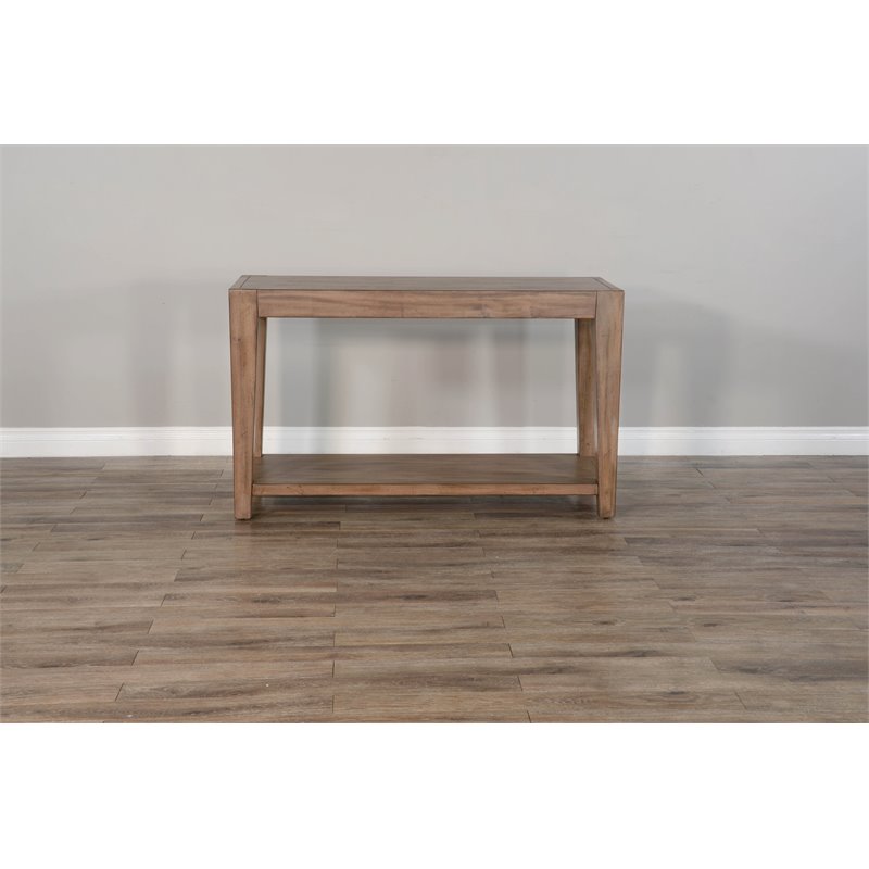 Pemberley Row Mahogany Taupe Brown Sofa Table Rectangular 50
