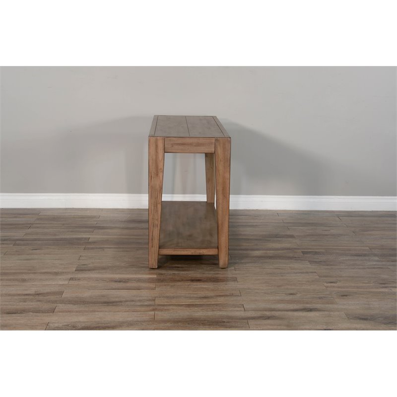 Pemberley Row Mahogany Taupe Brown Sofa Table Rectangular 50