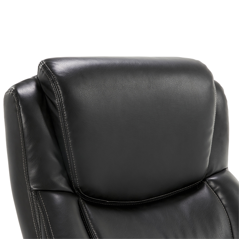Pemberly Row Big & Tall Executive Office Chair Weathered Black