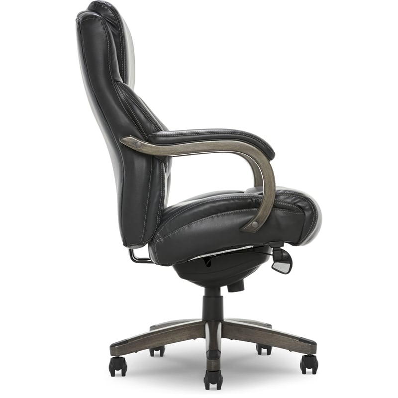 Pemberly Row Big & Tall Executive Office Chair Weathered Black
