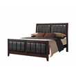 Pemberly Row 5-piece Full Wood Bedroom Set Cappuccino and Black