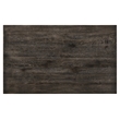 Pemberly Row Rectangular Wood Turned Legs Dining Table in Weathered Gray