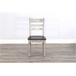 Pemberly Row Modern / Contemporary Ladderback Dining Chair in Gray (Set of 2)