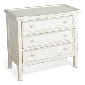 Pemberly Row Modern / Contemporary White Sand Wood End Table