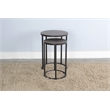 Pemberly Row Modern / Contemporary Round Nesting Side Table Set