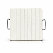 Pemberly Row Modern / Contemporary White Sand Wood Ottoman Tray