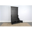 Pemberley Row Mahogany Black Hall Tree Rectangular