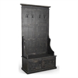 Pemberley Row Mahogany Black Hall Tree Rectangular