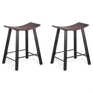 Pemberly Row Modern / Contemporary Metal 24&quot Counter Height Stool (Set of 2)