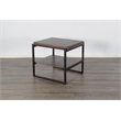 Pemberly Row Modern / Contemporary French Metal Sled Base End Table