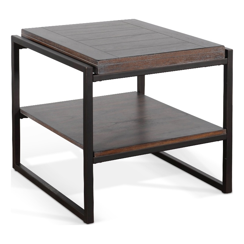 Pemberly Row Modern / Contemporary French Metal Sled Base End Table