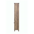 Pemberly Row 2-Door Farmhouse Engineered Wood Bookcase in Rustic Oak
