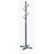 Pemberly Row Traditional Solid Wood Hat Rack with 8-Prong Hooks in Green