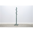 Pemberly Row Traditional Solid Wood Hat Rack with 8-Prong Hooks in Green
