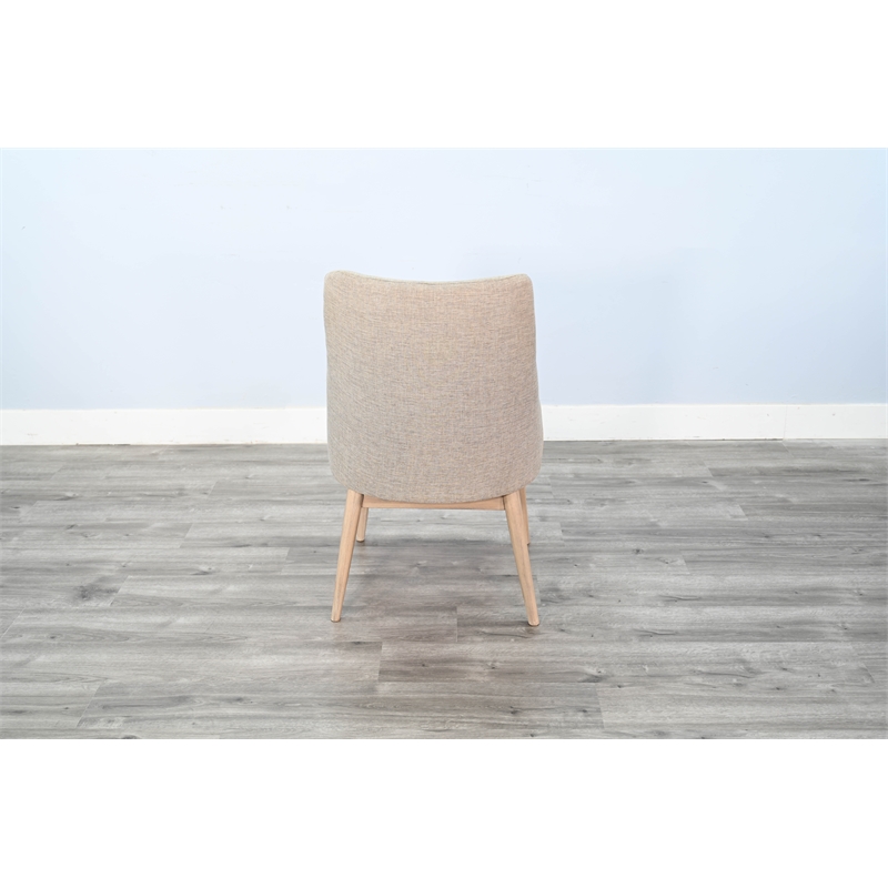 Pemberly Row Contemporary Highback Cushioned Grey Dining Chair (Set of 2)