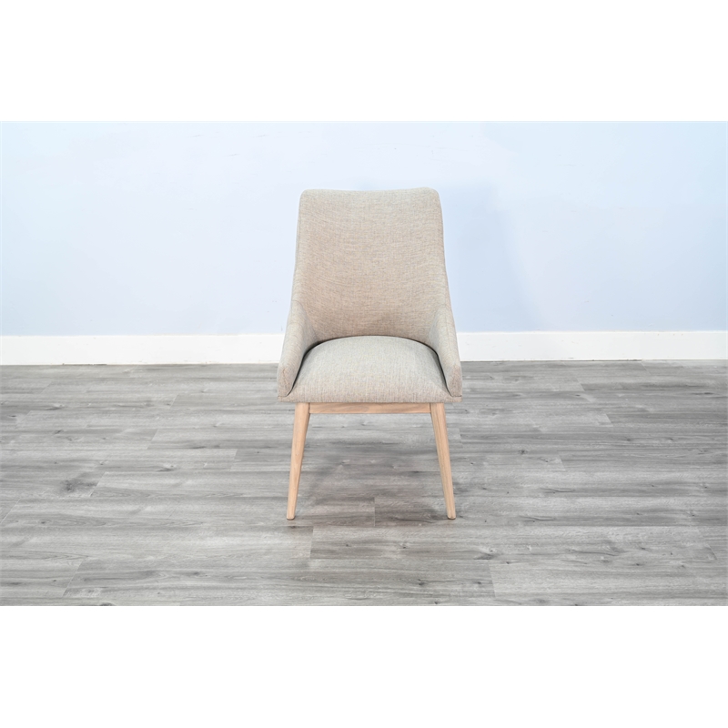 Pemberly Row Contemporary Highback Cushioned Grey Dining Chair (Set of 2)