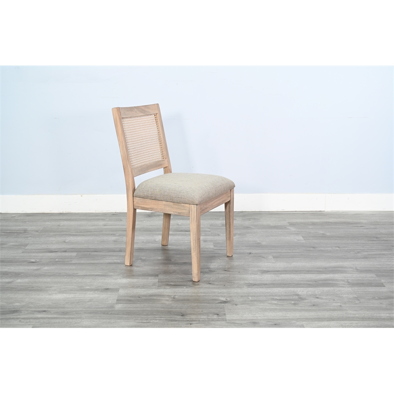 Pemberly Row Modern / Contemporary Cane Back Wood Dining Chair (Set of 2)