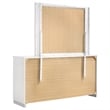 Pemberley Row MDF Glossy White Dresser Rectangular Felt-Lined 71.5