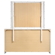 Pemberley Row MDF Glossy White Dresser Rectangular Felt-Lined 71.5