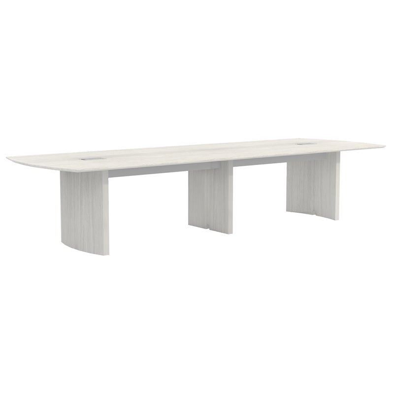 Pemberly Row Modern / Contemporary 12' Conference Table in Sea Salt