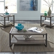 Pemberly Row Modern / Contemporary Medium Gray Finish Bench 3 Pack