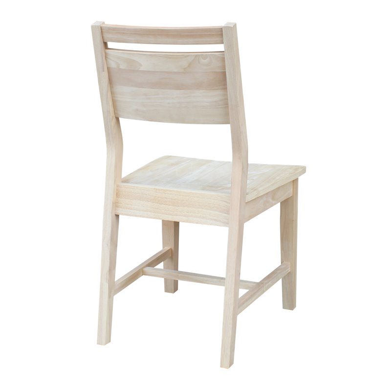 Pemberly Row Modern / Contemporary Set of Two Wood Panel Chairs