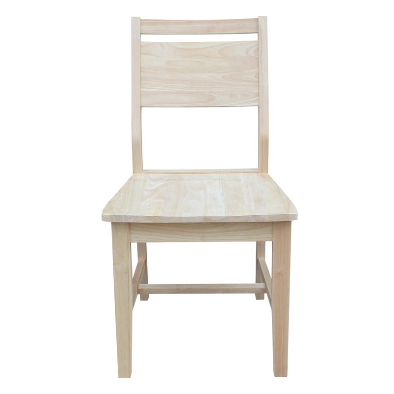 Pemberly Row Modern / Contemporary Set of Two Wood Panel Chairs