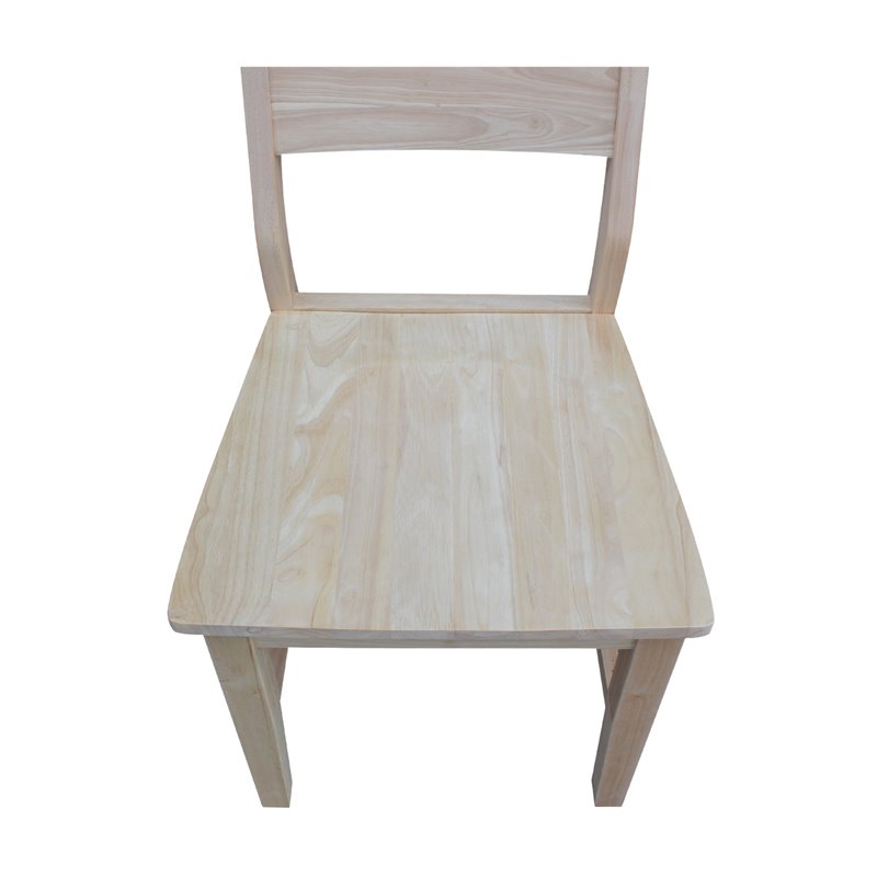 Pemberly Row Modern / Contemporary Set of Two Wood Panel Chairs