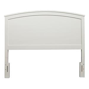 Pemberly Row Modern California King Wood Headboard Only in White